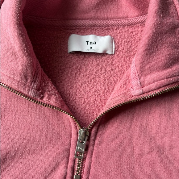 TNA Pink Half-Zip Sweatshirt - Picture 2 of 7